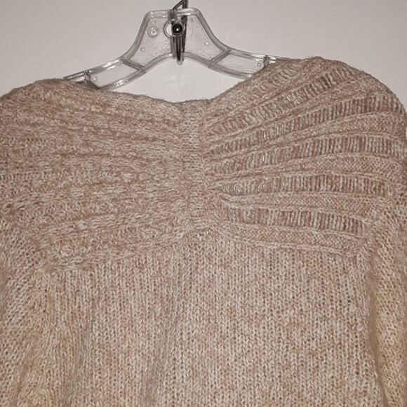 B.K.E. Knit Semi-Wrap Sweater Khaki Cardigan Size Large - Picture 8 of 8